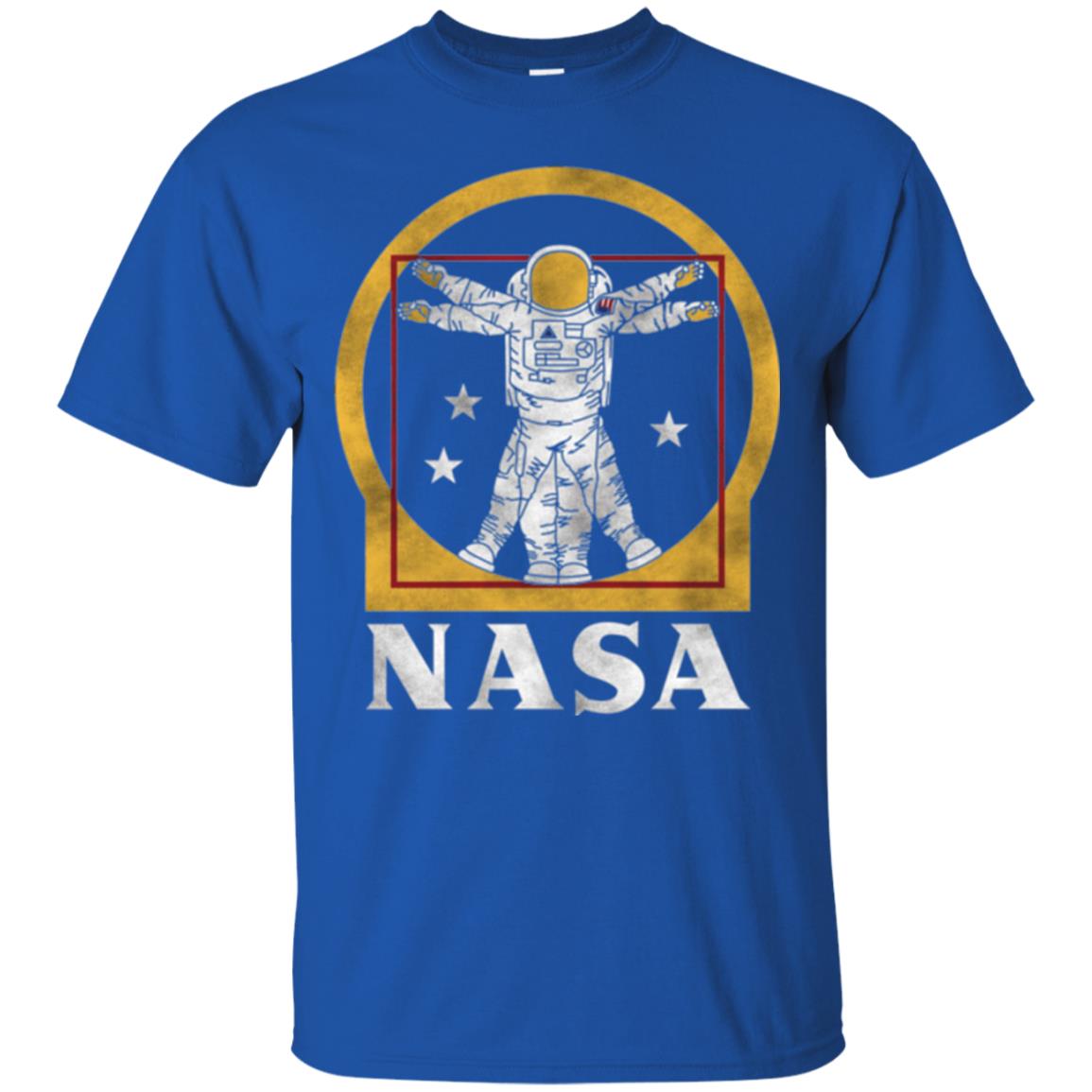 Nasa Vitruvian Astronaut Graphic T-shirt Royal