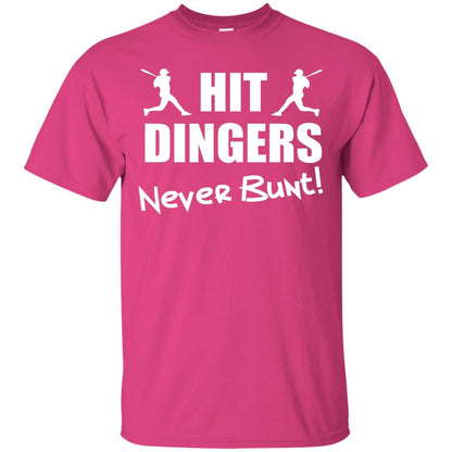 Hit Dingers Never Bunt Premium Shirt Heliconia