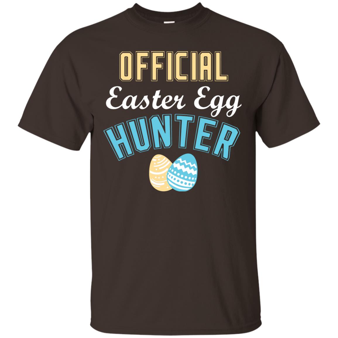 Official Easter Egg Hunter Easter Holiday T-shirt Dark Chocolate