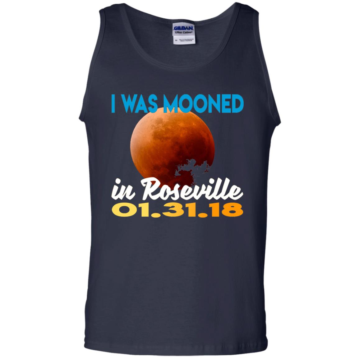 Mooned In Roseville Lunar Eclipse Matching Family T-shirt Navy