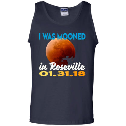 Mooned In Roseville Lunar Eclipse Matching Family T-shirt Navy