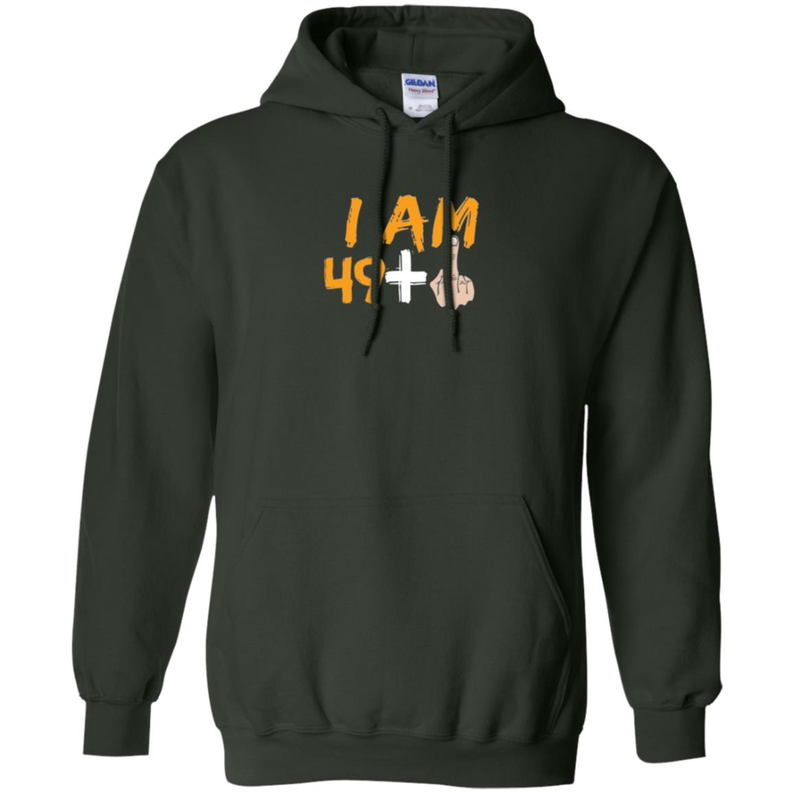 50th Birthday T Shirt I Am 49 Plus Forest Green