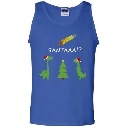 Christmas T-shirt Funny Dinosaus Santaaa Royal