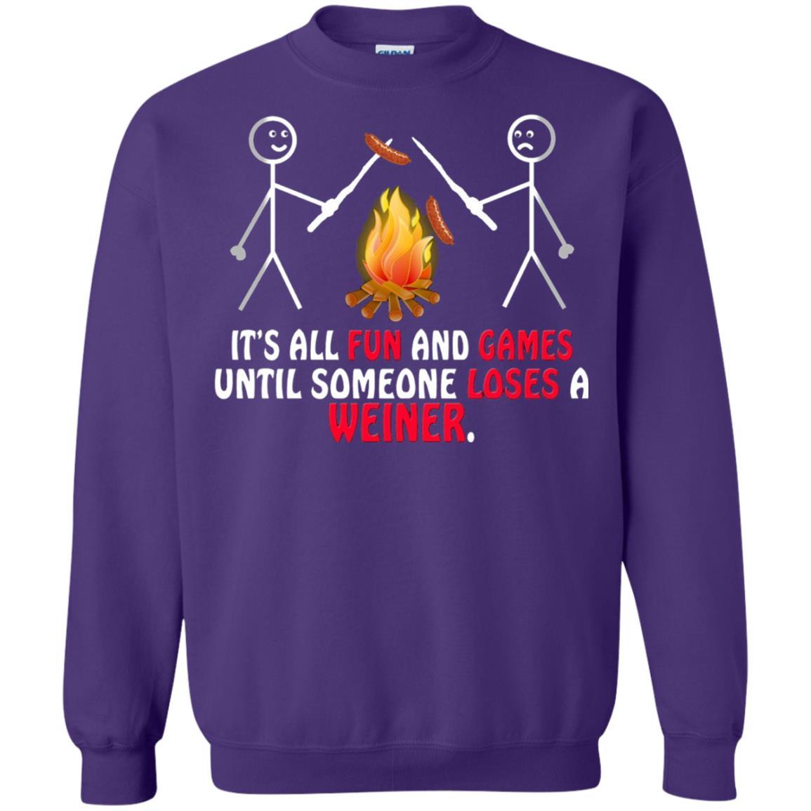 Camper T-shirt It's All Fun And Games Purple