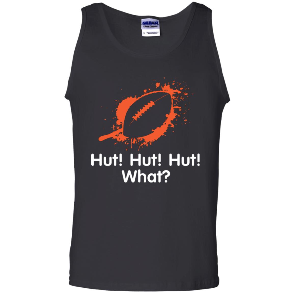 Football Crusher T-shirt Hut Hut Hut What Black