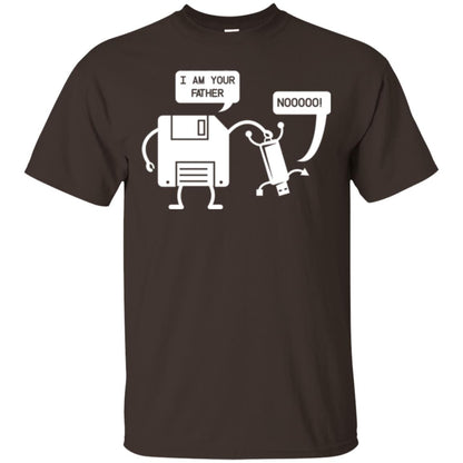 Usb Floppy Disk T-shirt I Am Your Father Dark Chocolate