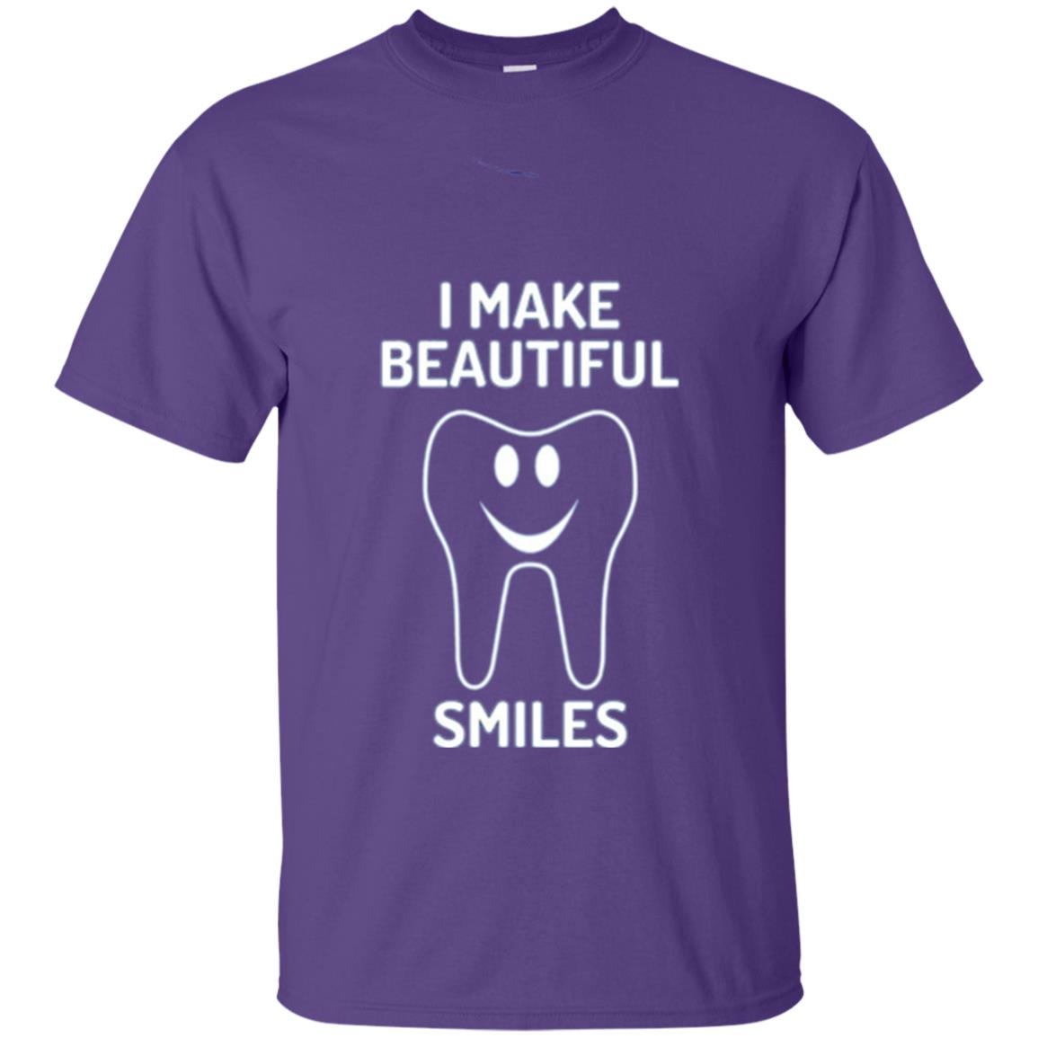 Dentist T-shirt I Make Beautiful Smiles Purple
