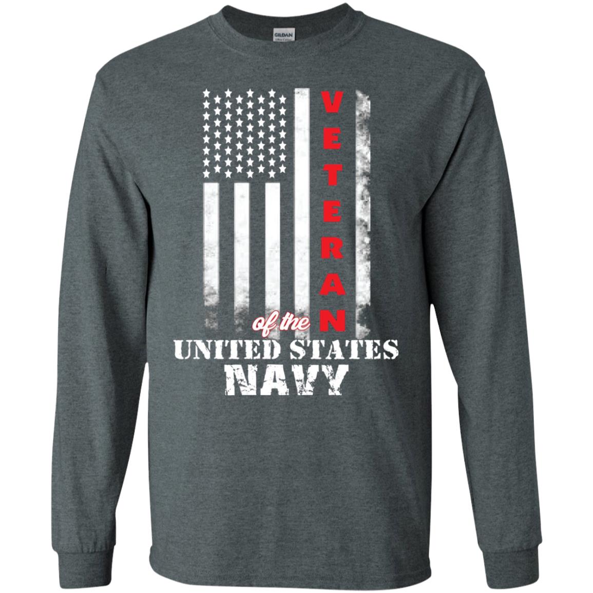 Armed Forces Us Navy Vintage Veteran T-shirt Dark Heather