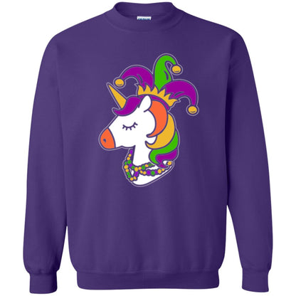 Mardi Gras Unicorn T-shirt Purple