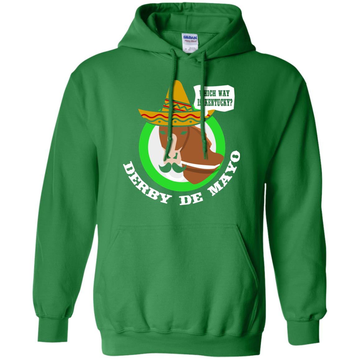 Derby De Mayo Kentucky Sombrero Mexican Horse Race T-shirt Irish Green