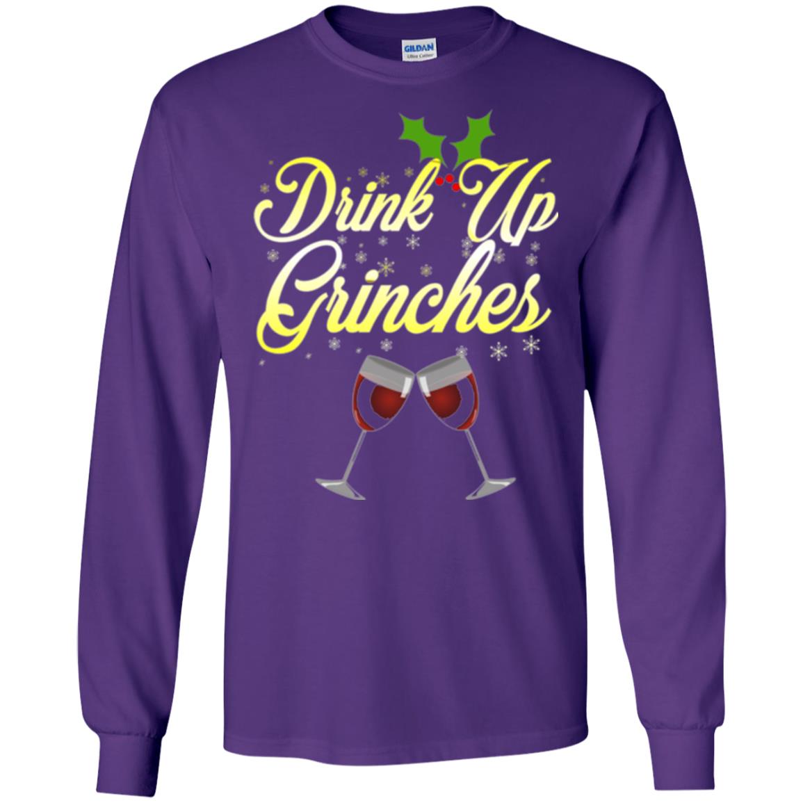 Christmas T-shirt Drink Up Grinches Purple
