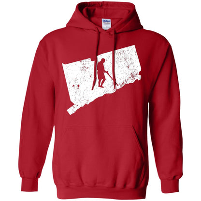 Connecticut Metal Detector Shirt Geocaching Swag Red