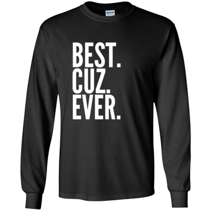 Family T-shirt Best Cuz Ever Black