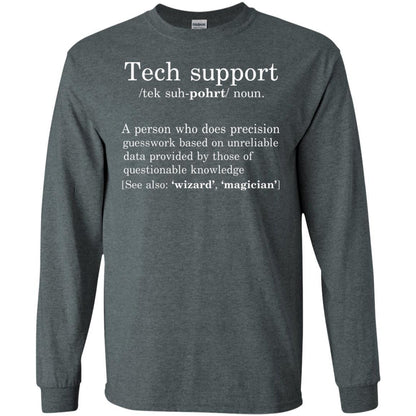 Computer Nerd T-shirt Tech Support Definition Dark Heather