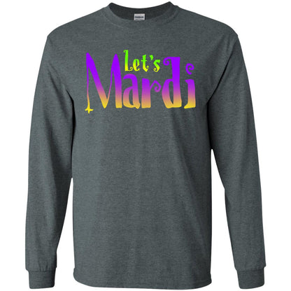 Mardi Gras T-shirt Let's Mardi Dark Heather
