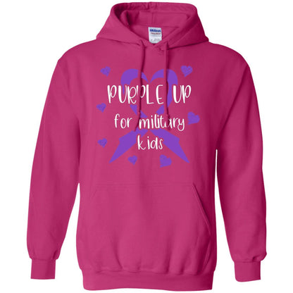 Purple Up For Military Kids Shirt Heliconia
