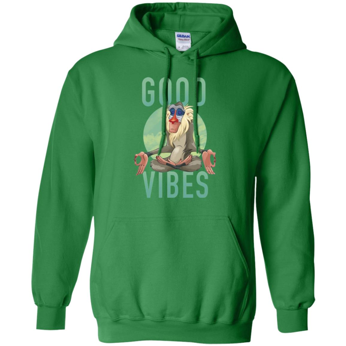 Rafiki Meditate Good Vibes T-shirt Irish Green