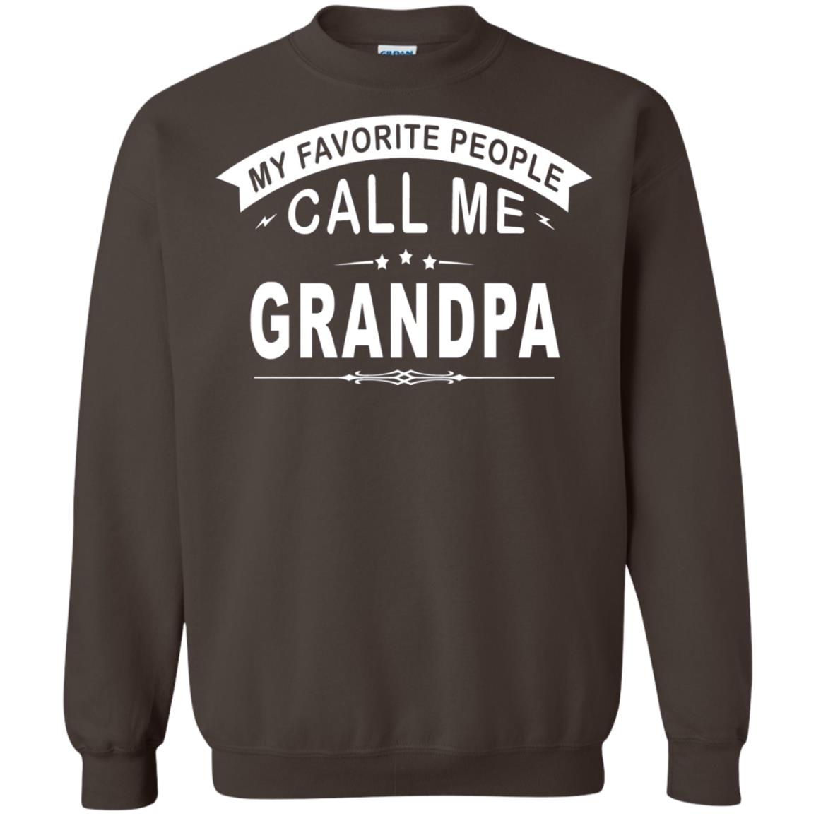 My Favorite People Call Me Grandpa Papa T-shirt Dark Chocolate
