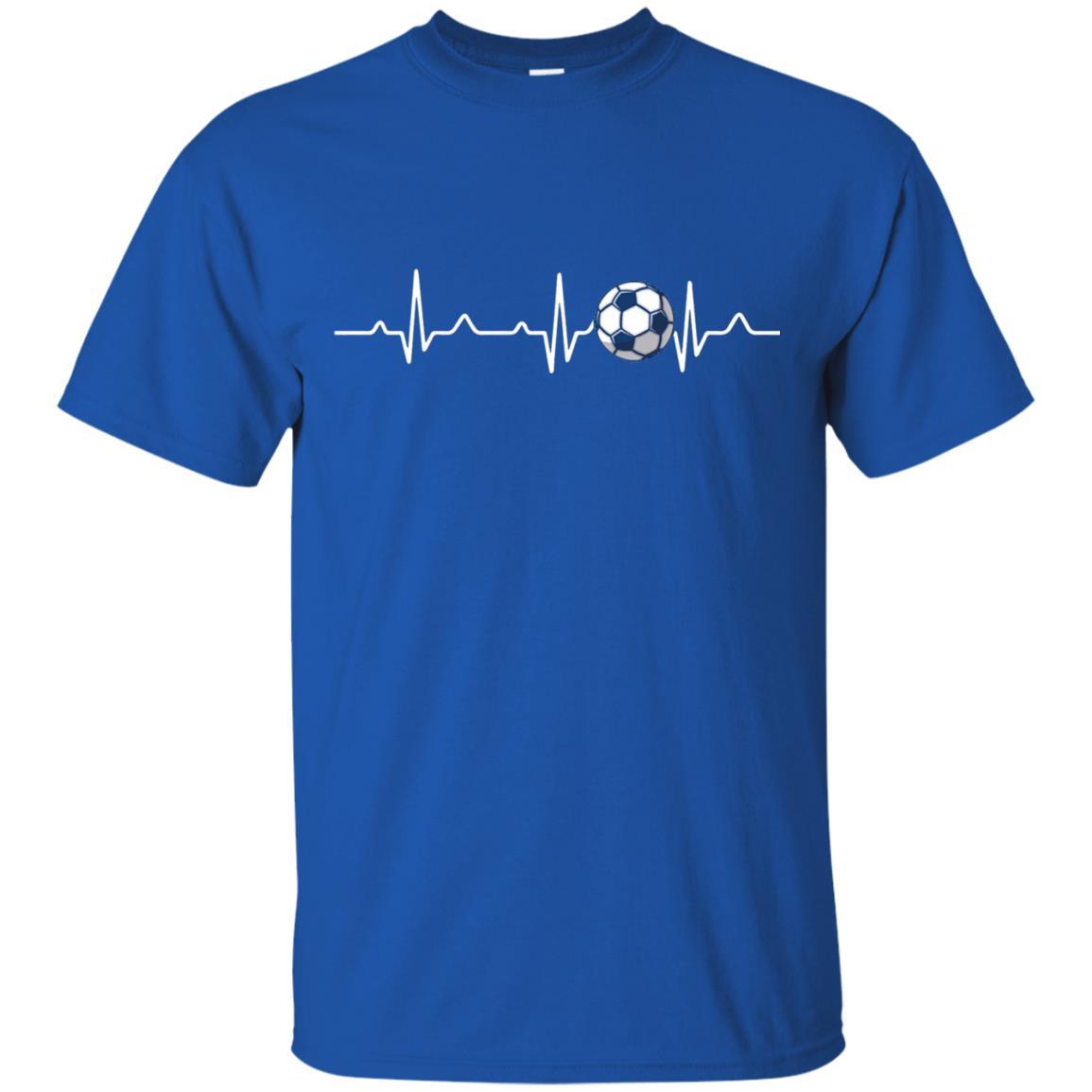 Heartbeat Soccer Lover T-shirt Royal