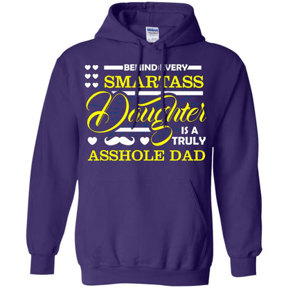 Behind Every Daughter Is A Truly Dad Family Shirt Purple