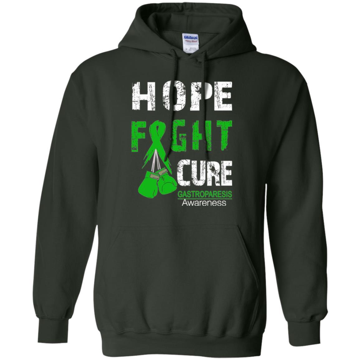 Gastroparesis Awareness T-shirt Hope Fight Cure Gastroparesis Awareness Forest Green