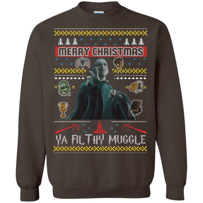 Merry Christmas Ya Filthy Muggle Harry Potter Fan T-shirt Dark Chocolate