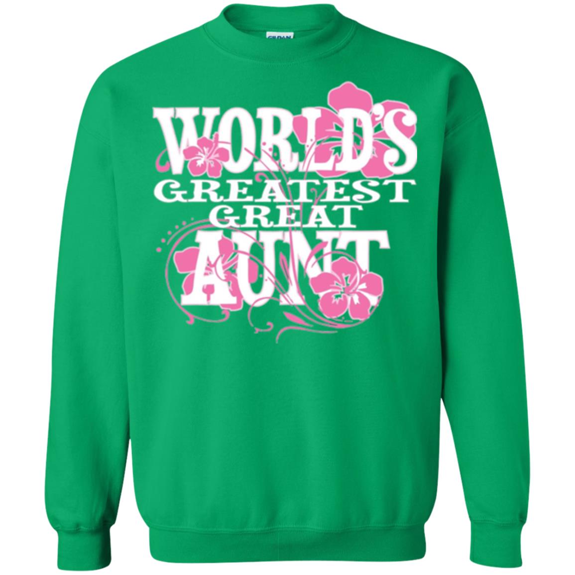 Aunt T-shirt World_s Greatest Great Aunt Irish Green