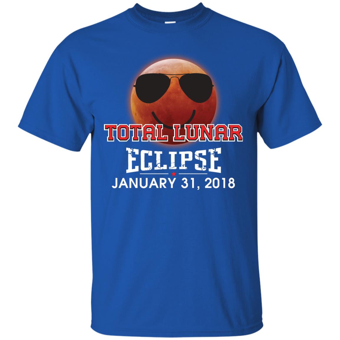 Blood Moon T-shirt Total Lunar Eclipse January 31. 2018 Royal