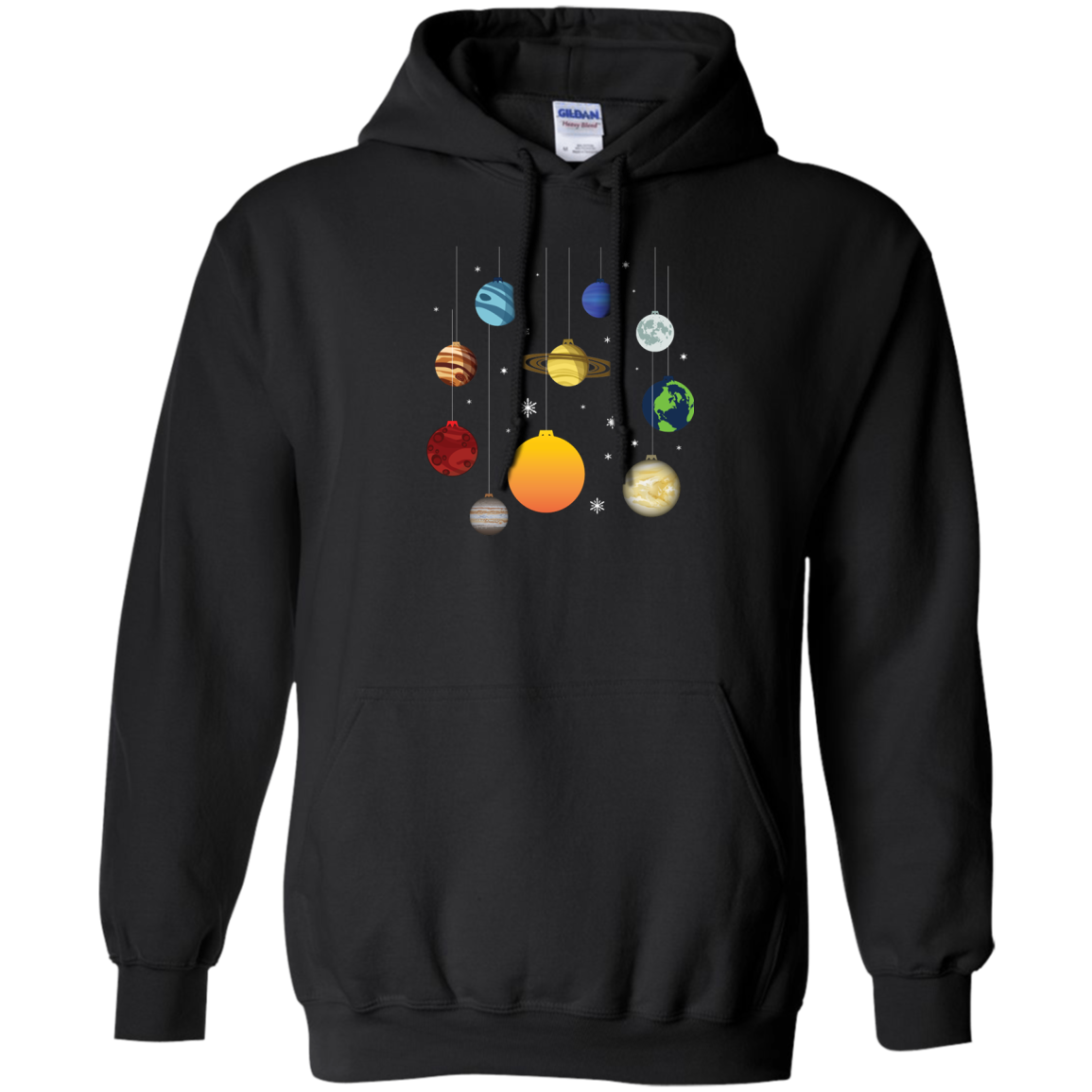 Christmas T-shirt Joy To Universe Christmas Black