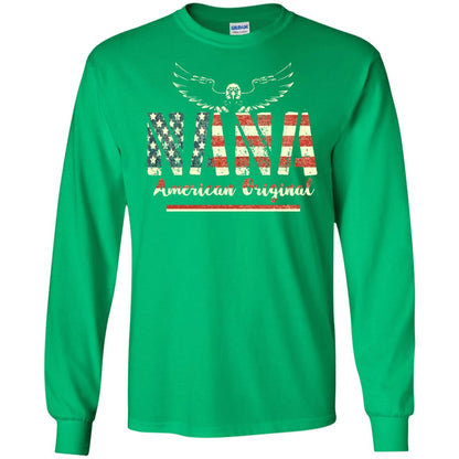 Nana American Original Grandparents T-shirt Irish Green