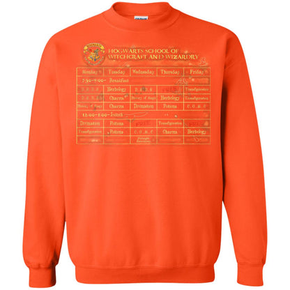 Harry's Schedule Harry Potter Shirt Orange