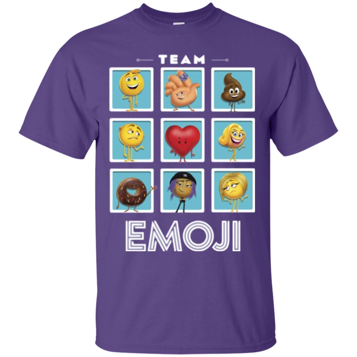Film T-shirt Emoji Panels Graphic T-shirt Purple