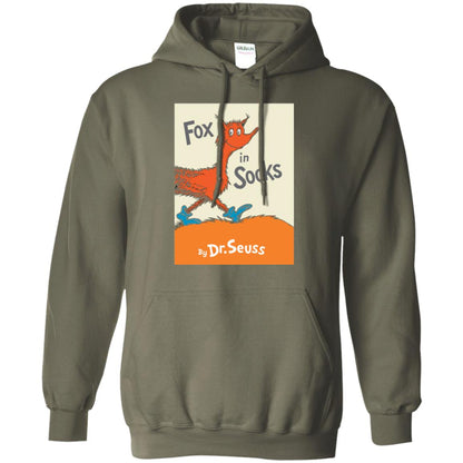 Dr. Seuss Fox In Socks Book Lover T-shirt Military Green