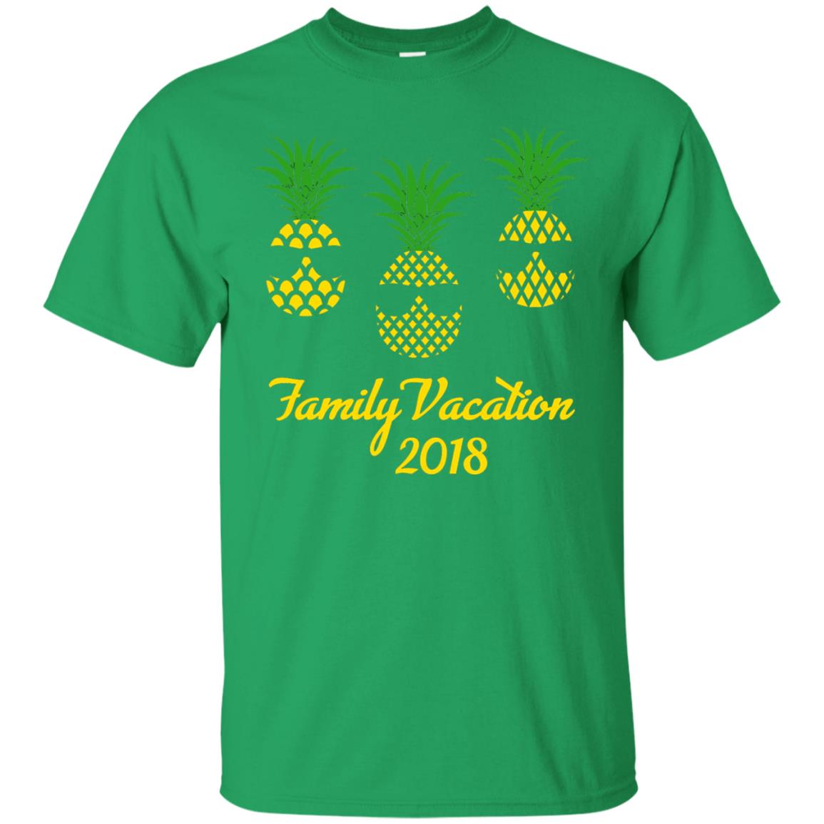 Family Vacation 2018 Shirt Hawaii Pineapple Sunglasses Irish Green