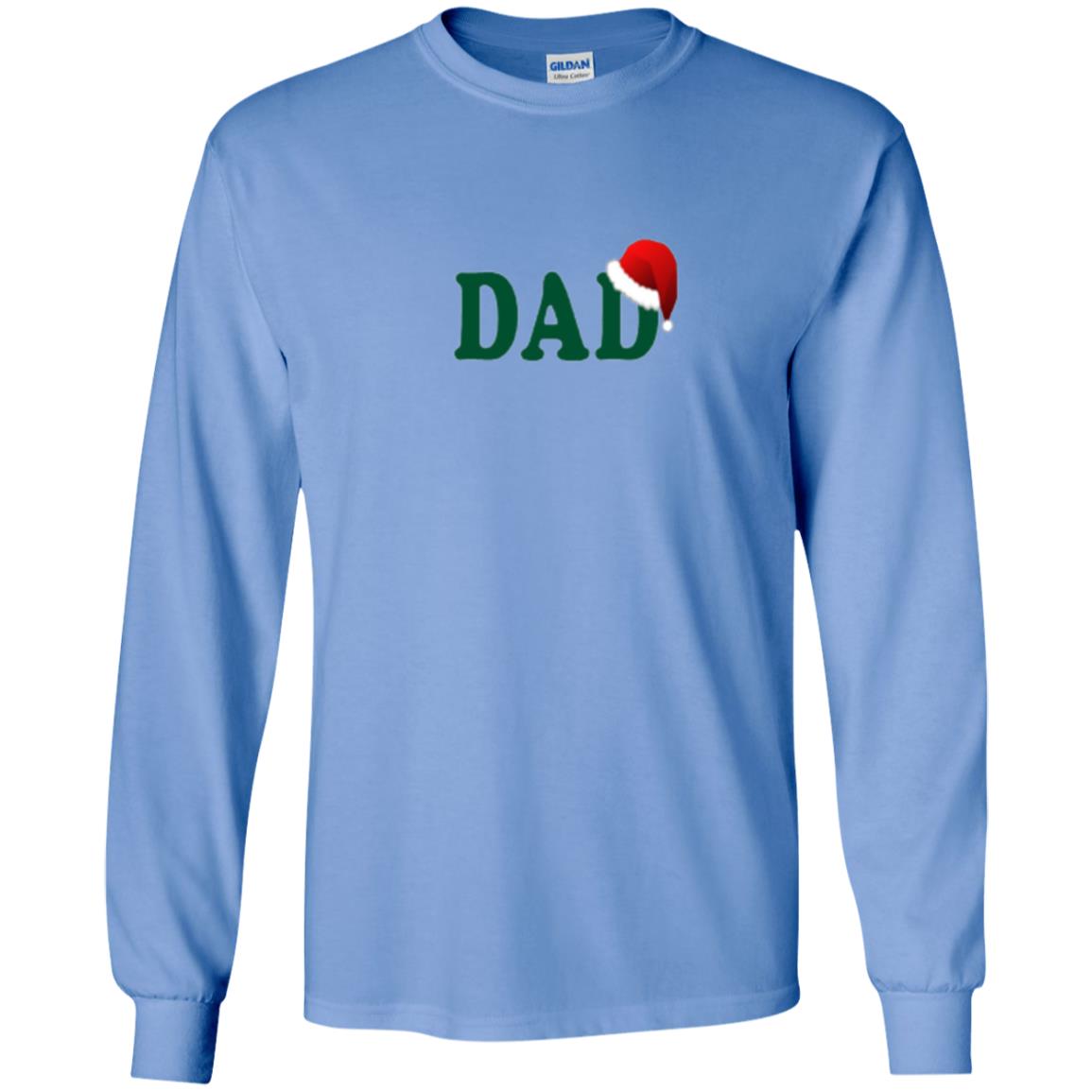 Christmas T-shirt Dad Santa Carolina Blue