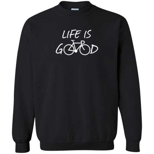 Bicycle T-shirt Life Is Good T-shirt Black