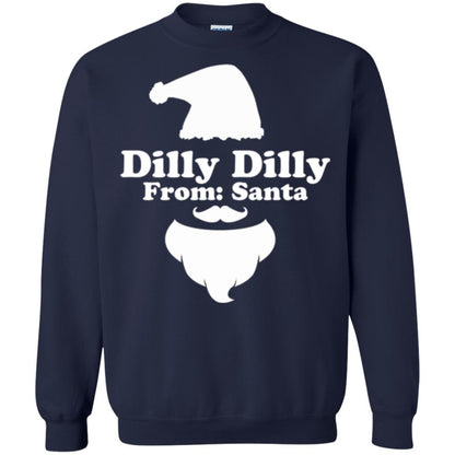 Christmas T-shirt Dilly Dilly From Santa Claus T-shirt Navy