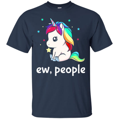 Unicorn Lover T-shirt Ew People T-shirt Navy