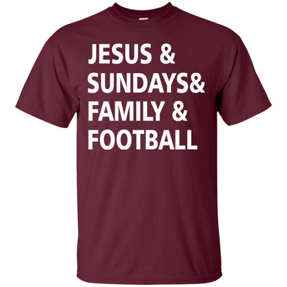 Jesus Sundays Family Football Shirt Maroon