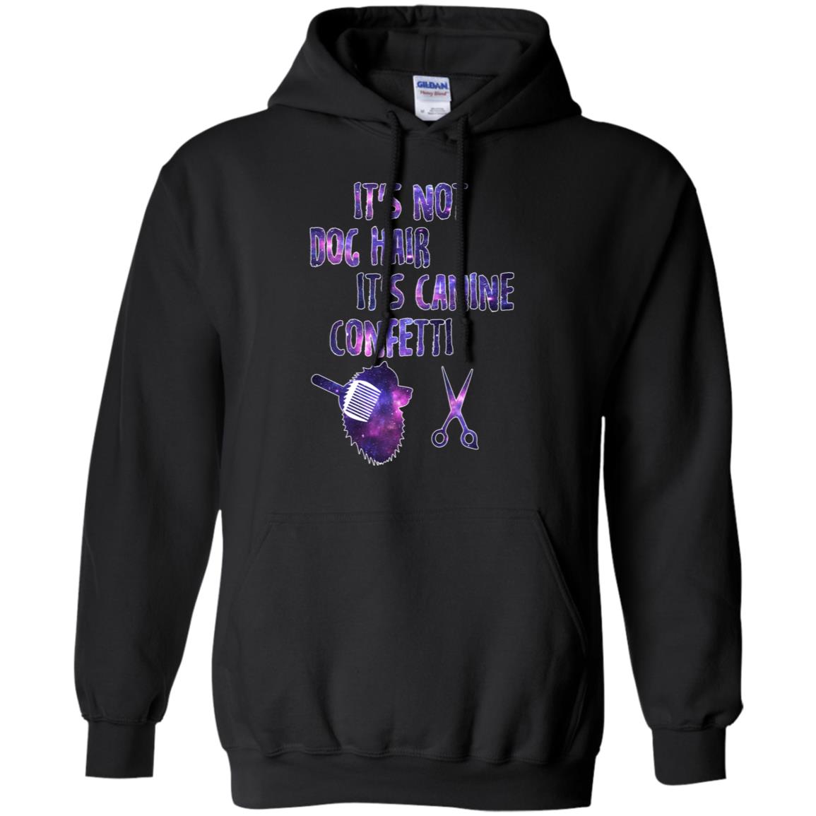 It's Not Dog Hair It's Canine Confetti Groomer Dog Shirt Black