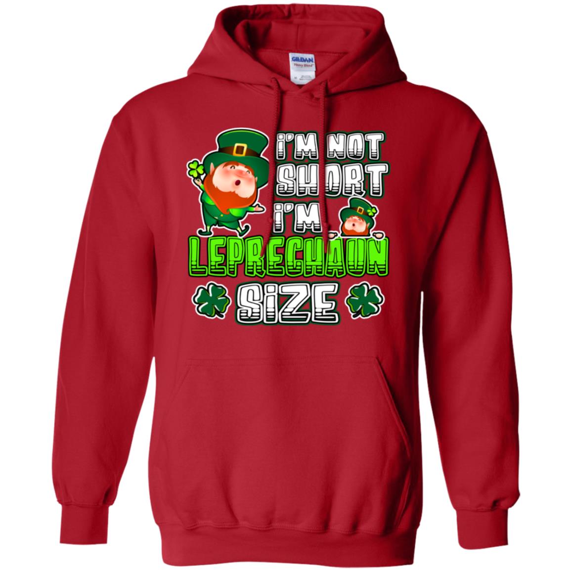 Im Not Short Im Leprechuan Size Irishman Ireland Shirt Red