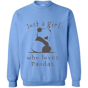 Panda Lover T-shirt Just A Girl Who Lover Pandas