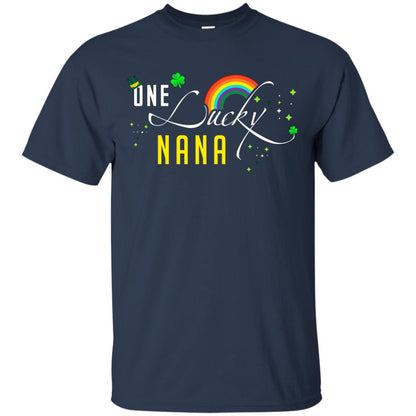 One Lucky Nana St. Patrick_s Day T-shirt Navy