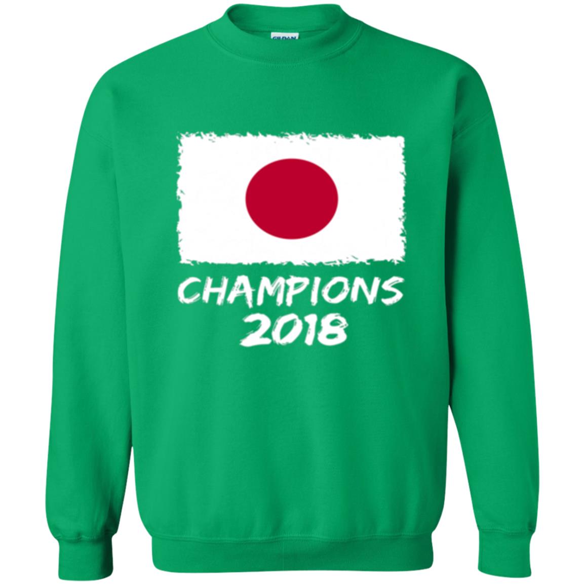 Football Lover T-shirt Japan Champions 2018 T-shirt Irish Green