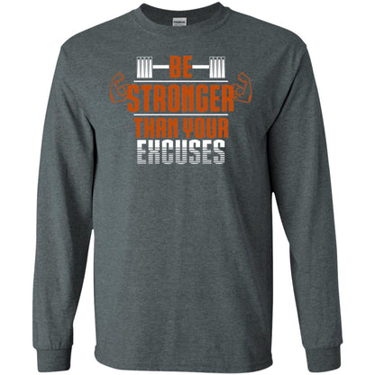Be Stronger Than Your Excuses Fitness T-shirt Dark Heather