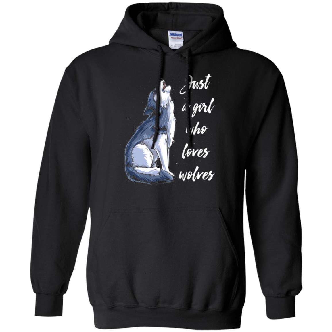 Wolves Lovers T-shirt Just A Girl Who Loves Wolves