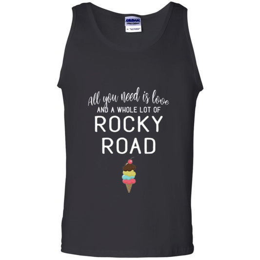 Dessert Lover T-shirt All You Need Is Love And A Whole Lot Of Rocky Road Black