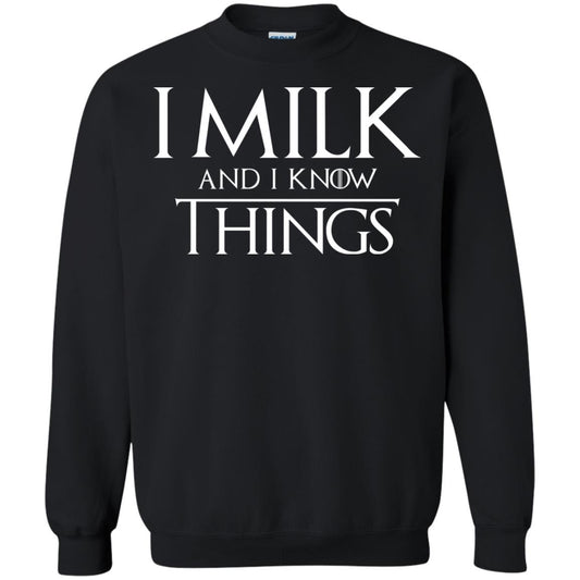 I Milk And I Know Things Game Of Thrones Fan T-shirt Black