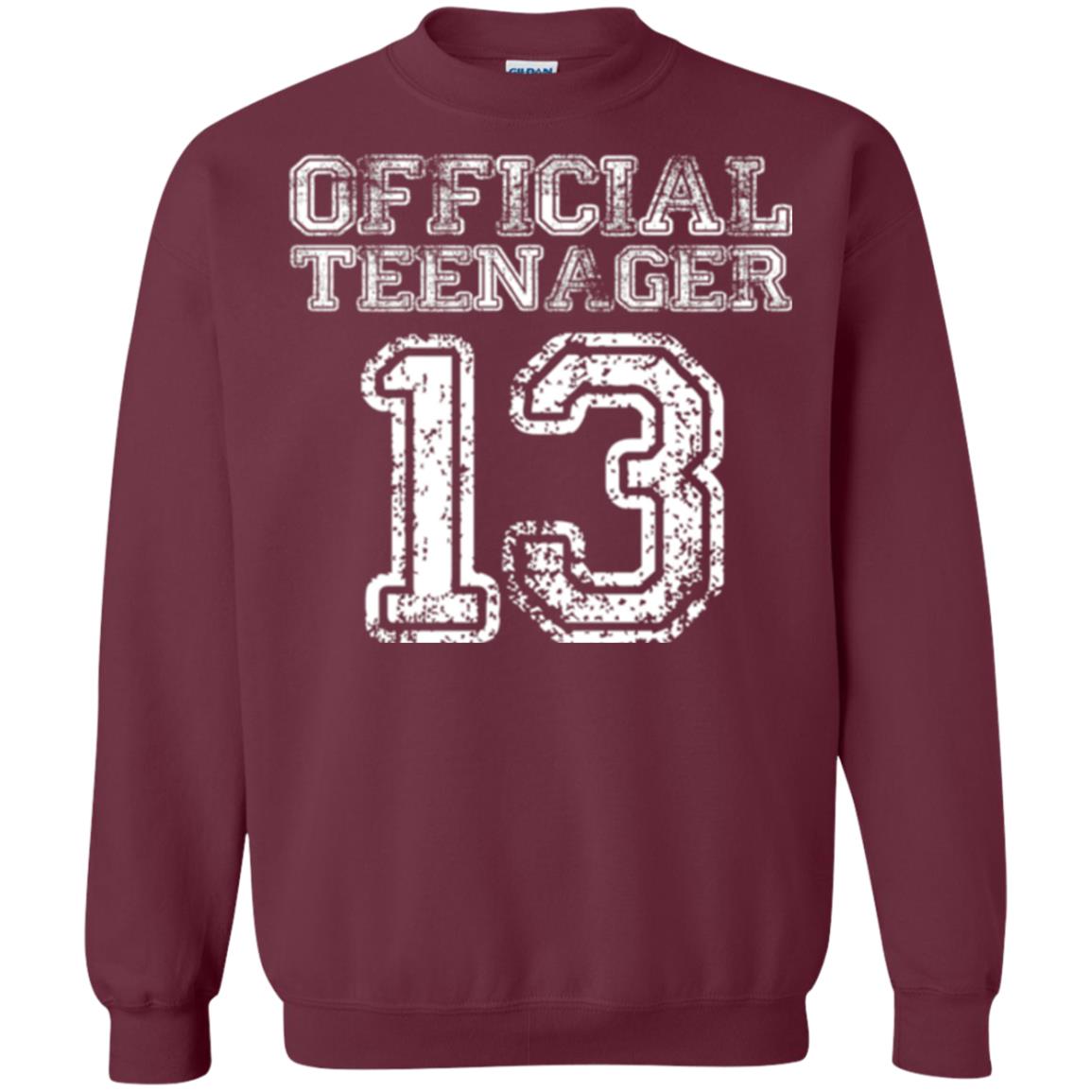 Brithday T-shirt Official Teenager T-shirt Maroon