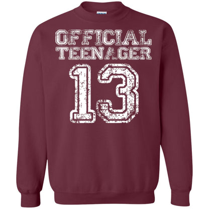 Brithday T-shirt Official Teenager T-shirt Maroon